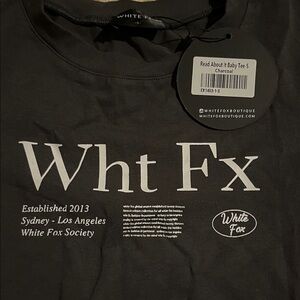 White Fox Boutique Charcoal Tee